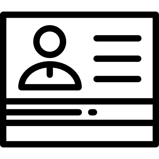 Визитная карточка бесплатно иконка Визитная карточка бесплатно иконка