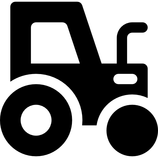 Tractor Basic Rounded Filled icon