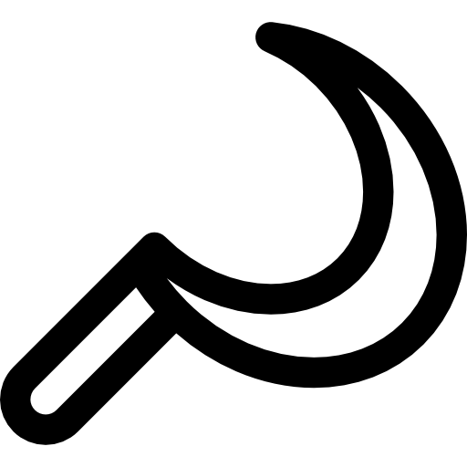 Sickle Basic Rounded Lineal icon