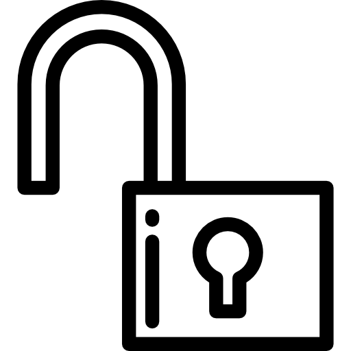 desbloqueado icono gratis