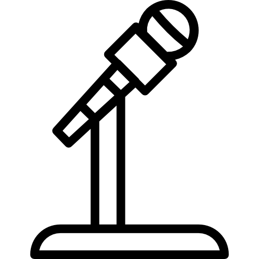 Microphone Basic Miscellany Lineal icon