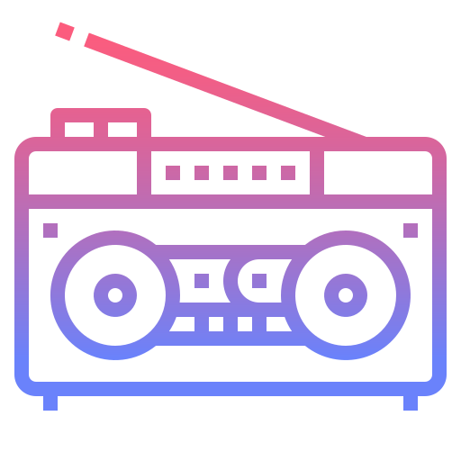 reproductor de cassette icono gratis