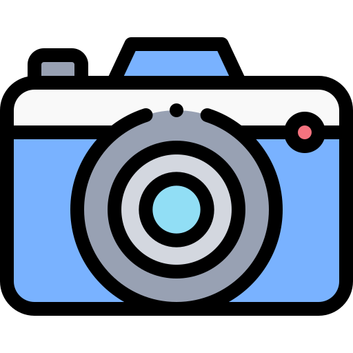 Camera Detailed Rounded Lineal color icon