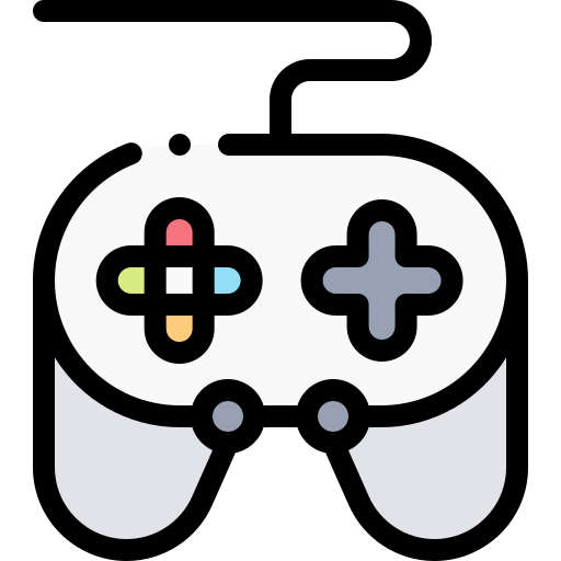 Gamepad Detailed Rounded Lineal color icon