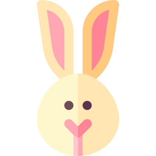 Rabbit Basic Rounded Flat icon