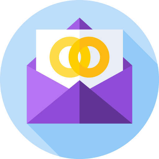 invitación icono gratis