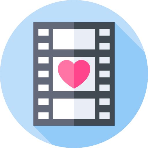 película romántica icono gratis