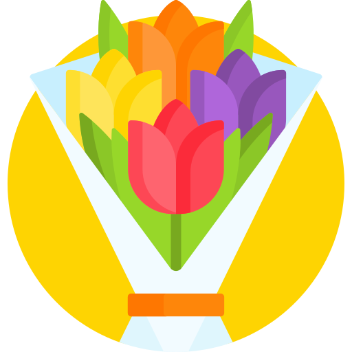 ramo de flores icono gratis