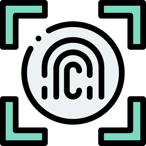 huella dactilar icono gratis