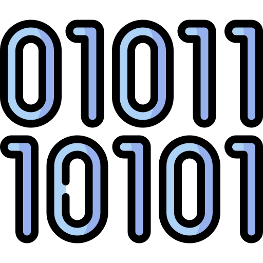 Binary code - free icon