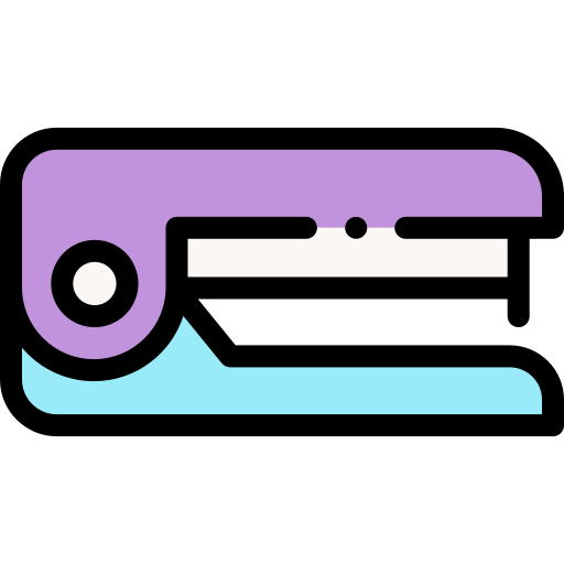 Stapler Detailed Rounded Lineal Color Icon