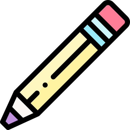 Pencil Detailed Rounded Lineal color icon