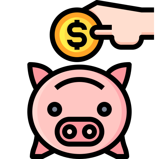 Piggy bank free icon