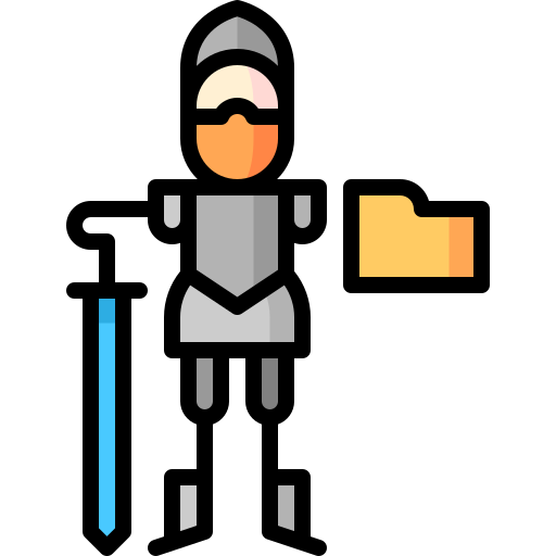 Data protection Puppet Characters Lineal Color icon