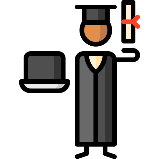 graduación icono gratis