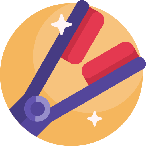 plancha de pelo icono gratis