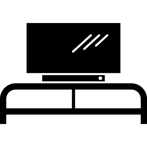 moniteur d'ordinateur à écran plat sur table Icône gratuit