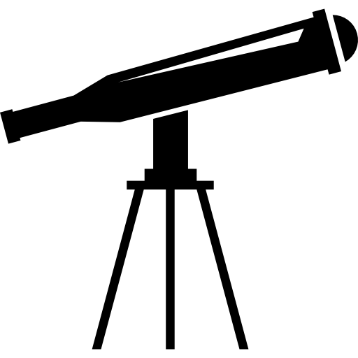 telescopio con soporte icono gratis