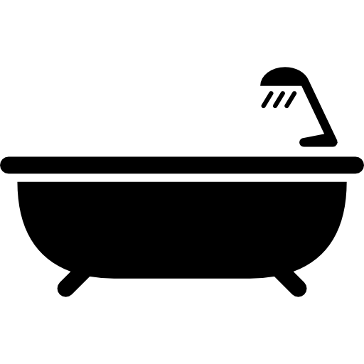 baignoire avec douche Icône gratuit