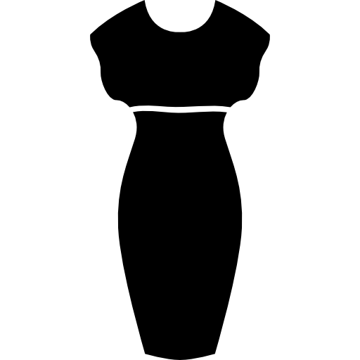 Женский сексуальный силуэт платья бесплатно иконка