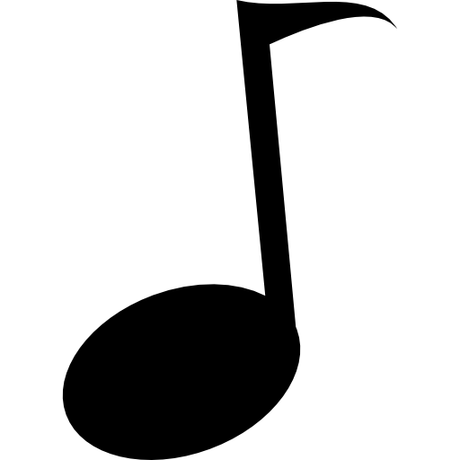 Singular music note icon