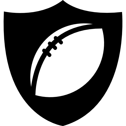 badge de ballon de rugby Icône gratuit