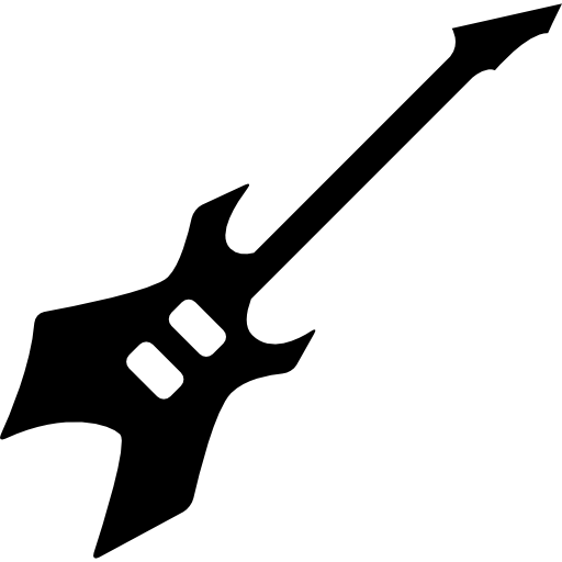Electric guitar music instrument free icon