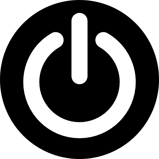 bouton circulaire d'alimentation Icône gratuit