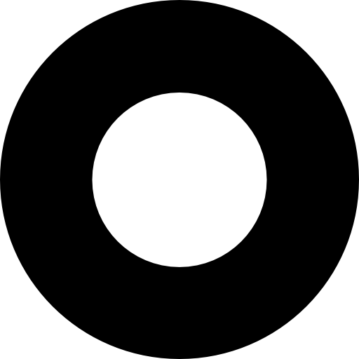 botón de círculo contorno grueso icono gratis