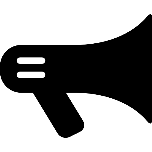 variante bullhorn avec détails blancs Icône gratuit