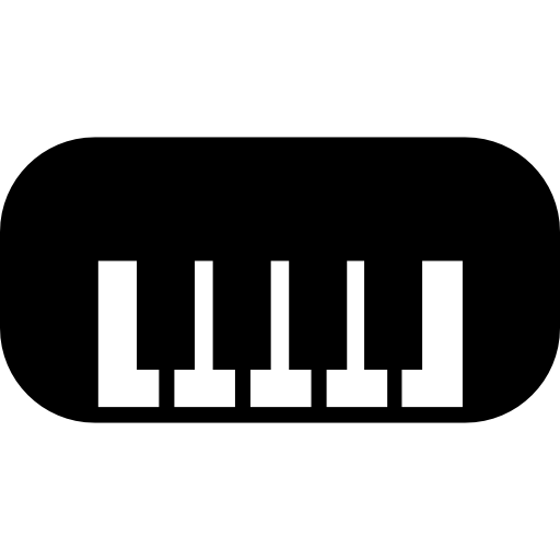 piano con bordes redondeados icono gratis