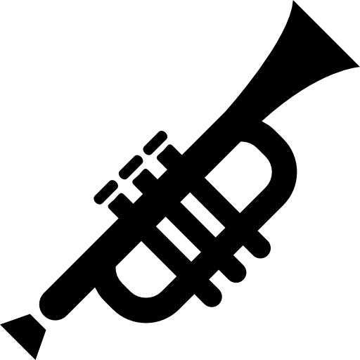 Trumpet silhouette free icon