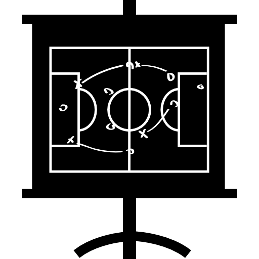 boceto de fútbol para la práctica icono gratis