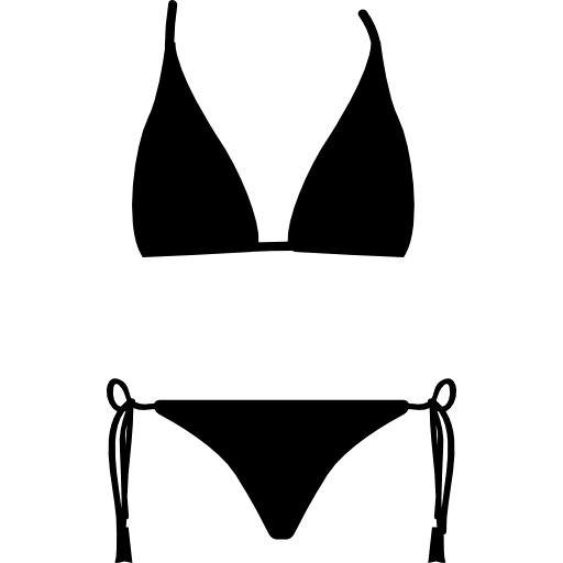 forma de bikini icono gratis