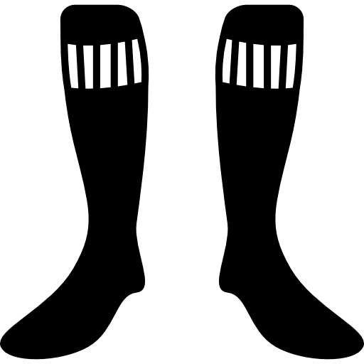 chaussettes longues de football Icône gratuit