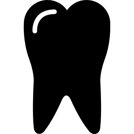 dents de forme noire Icône gratuit