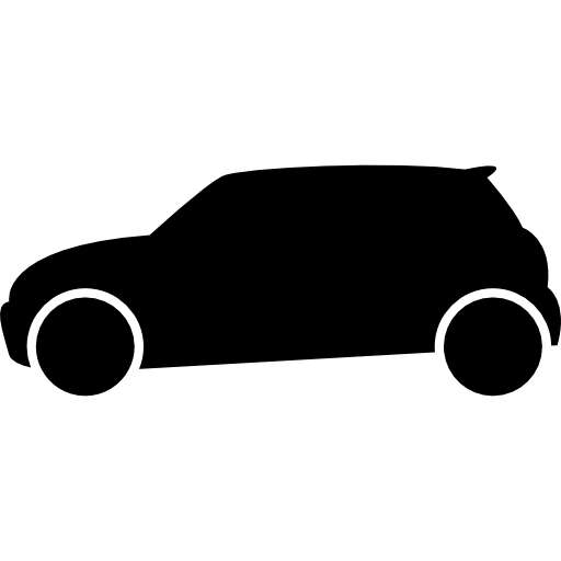 vue latérale de la voiture noire Icône gratuit