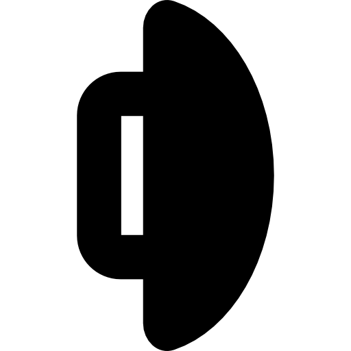 Botón de ropa vista lateral de forma negra - Iconos gratis de herramientas y  utensilios