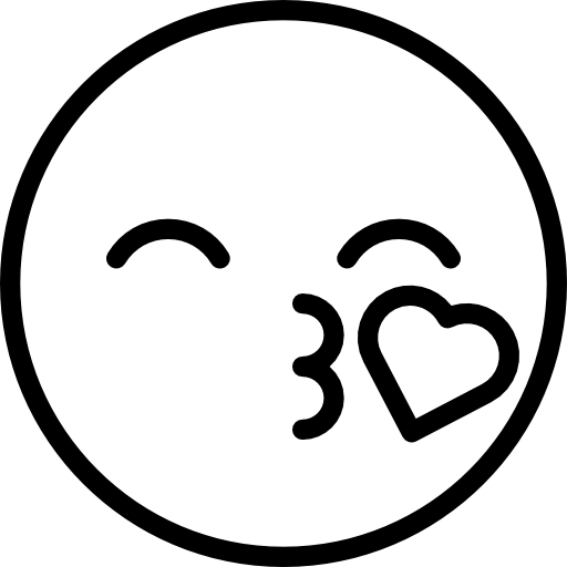 Free Kiss Emoji Icon - Download in Line Style