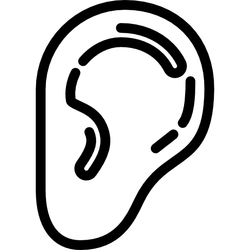 Ear Detailed Rounded Lineal icon