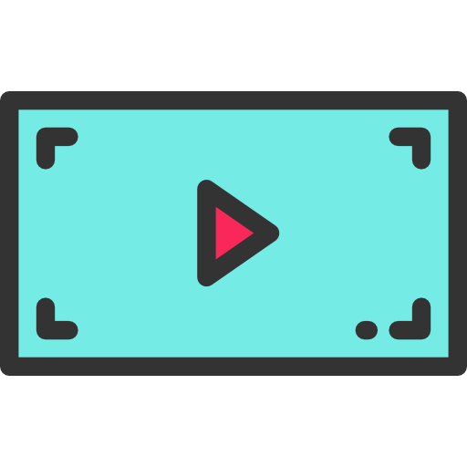 reproductor de video icono gratis