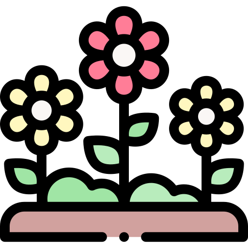 Flowers Detailed Rounded Lineal color icon