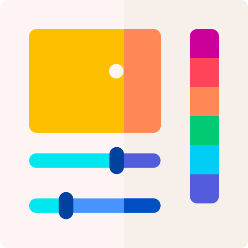 editor de color icono gratis