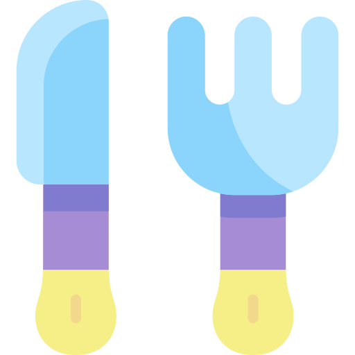 Cutlery Kawaii Flat icon