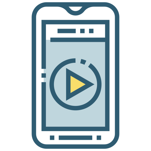 video móvil icono gratis