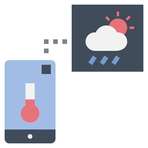 sensor de temperatura icono gratis