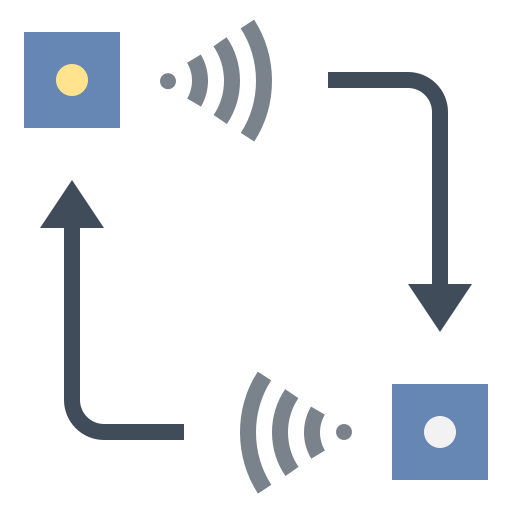 transferencia de datos icono gratis