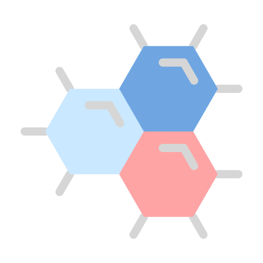 estructura molecular icono gratis