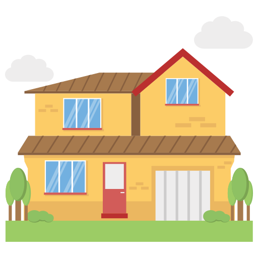 New house - Free buildings icons