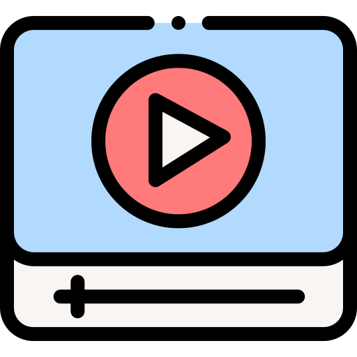 reproductor de video icono gratis